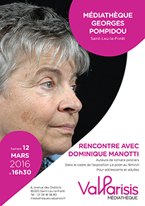 Rencontre avec Dominique Manotti - Samedi 12 mars 2016 à 16h30